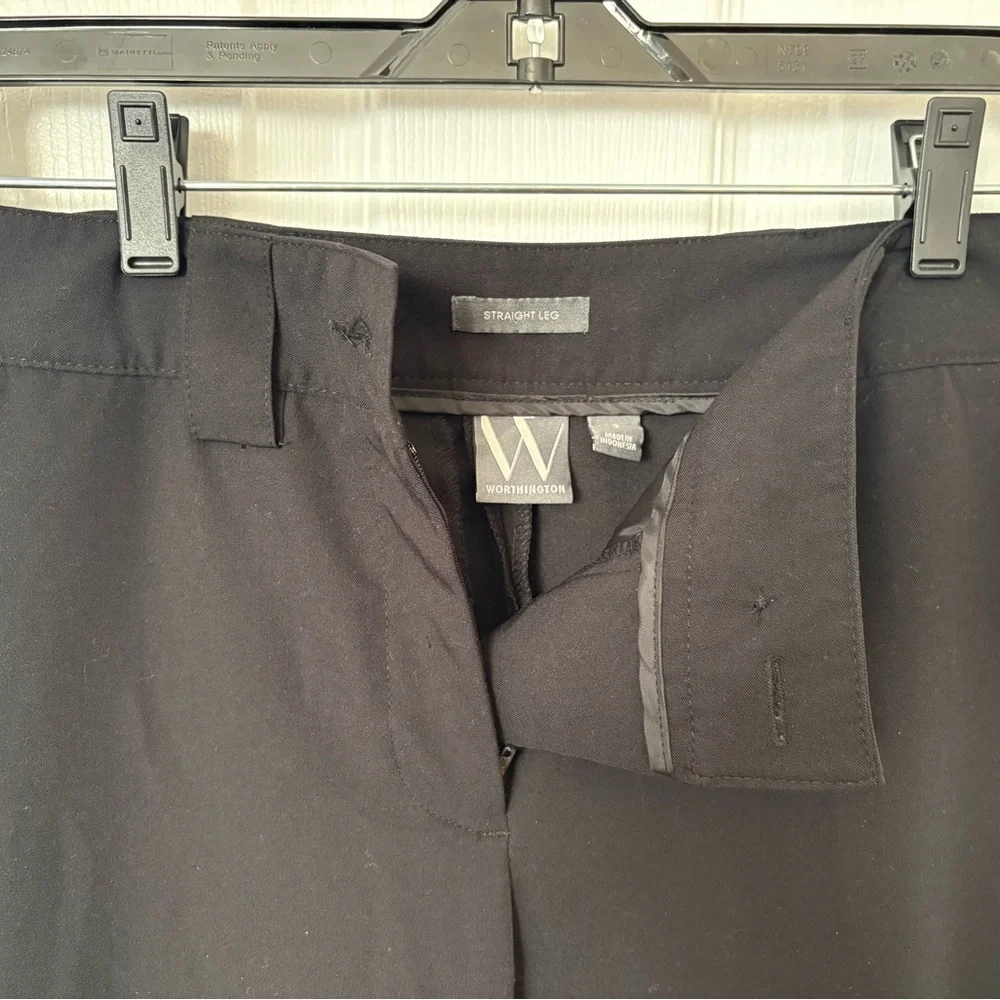 Worthington Black Straight Leg Dress Pants - Picture 6 of 11